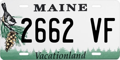 ME license plate 2662VF