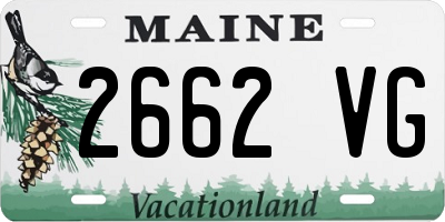 ME license plate 2662VG