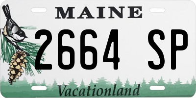 ME license plate 2664SP