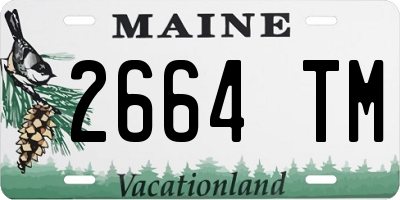 ME license plate 2664TM