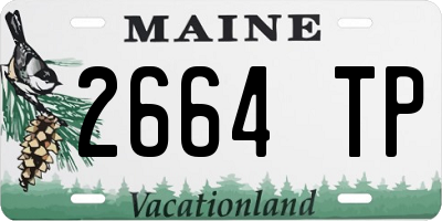 ME license plate 2664TP