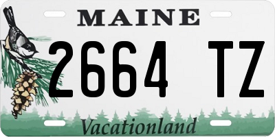 ME license plate 2664TZ