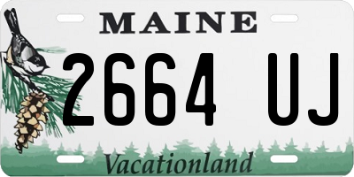 ME license plate 2664UJ