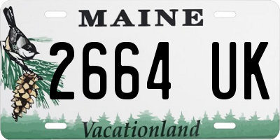 ME license plate 2664UK