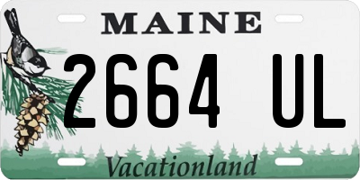 ME license plate 2664UL