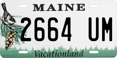 ME license plate 2664UM