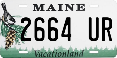 ME license plate 2664UR