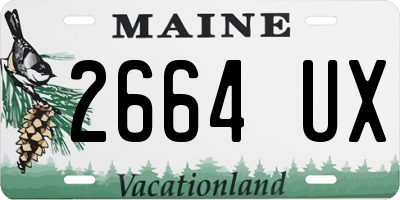 ME license plate 2664UX