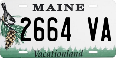 ME license plate 2664VA