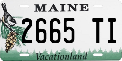 ME license plate 2665TI