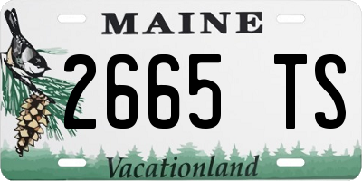 ME license plate 2665TS
