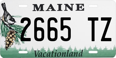 ME license plate 2665TZ