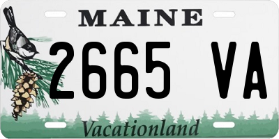 ME license plate 2665VA