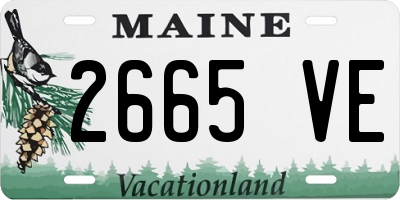 ME license plate 2665VE