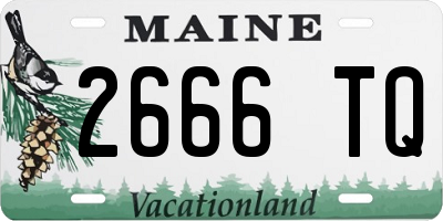 ME license plate 2666TQ