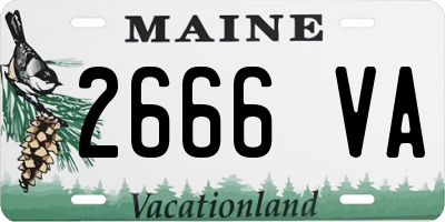 ME license plate 2666VA