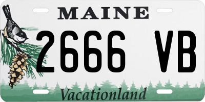 ME license plate 2666VB