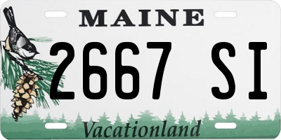 ME license plate 2667SI