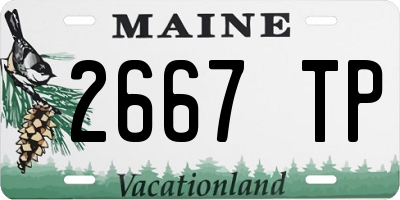 ME license plate 2667TP