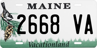 ME license plate 2668VA