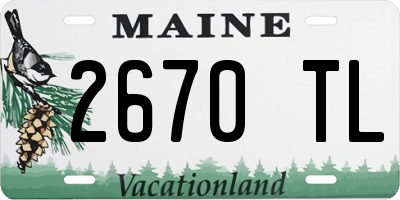 ME license plate 2670TL