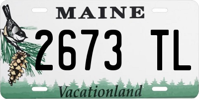ME license plate 2673TL