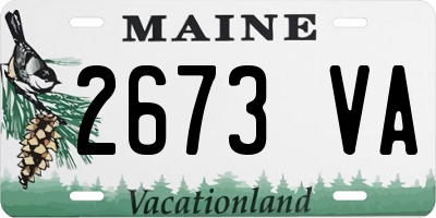 ME license plate 2673VA