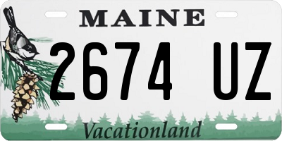 ME license plate 2674UZ