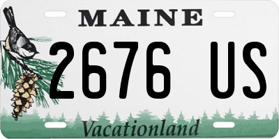 ME license plate 2676US