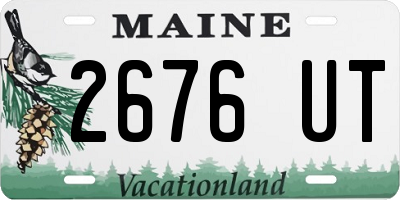 ME license plate 2676UT