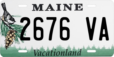 ME license plate 2676VA