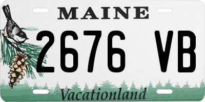 ME license plate 2676VB