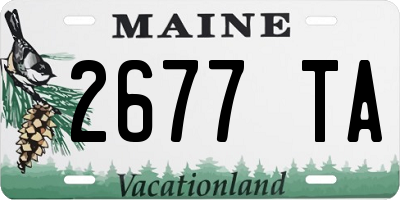 ME license plate 2677TA
