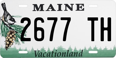 ME license plate 2677TH