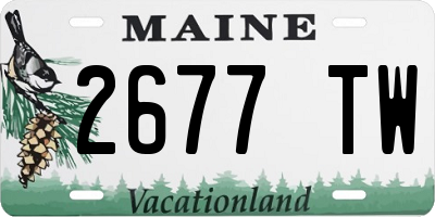 ME license plate 2677TW