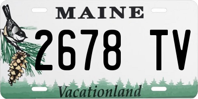 ME license plate 2678TV