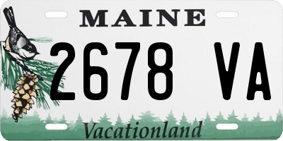 ME license plate 2678VA
