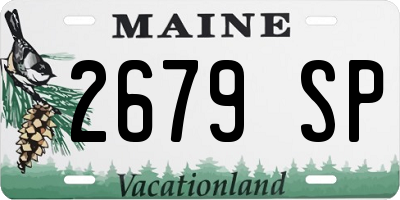 ME license plate 2679SP