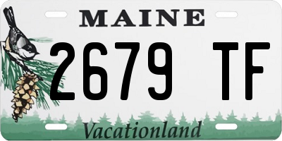ME license plate 2679TF