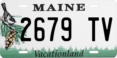 ME license plate 2679TV