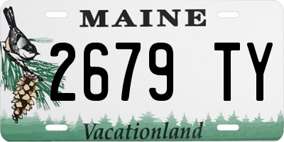 ME license plate 2679TY