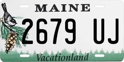 ME license plate 2679UJ