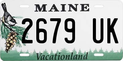 ME license plate 2679UK