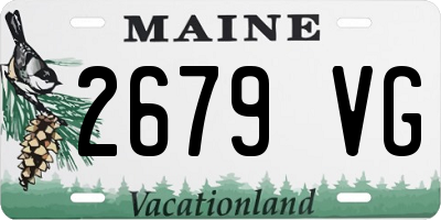 ME license plate 2679VG