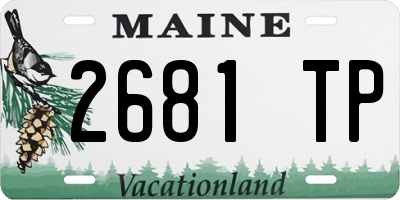 ME license plate 2681TP