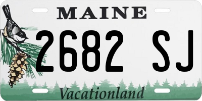 ME license plate 2682SJ