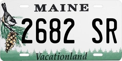 ME license plate 2682SR