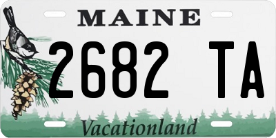 ME license plate 2682TA