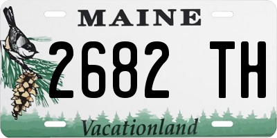 ME license plate 2682TH