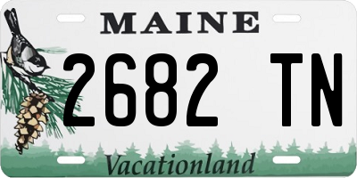 ME license plate 2682TN